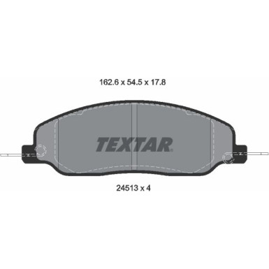 Textar Bremsbelagsatz, Scheibenbremse Q+ 2451301