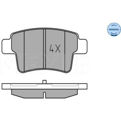 Meyle Bremsbelagsatz, Scheibenbremse MEYLE-ORIGINAL: True to OE 025 245 4016