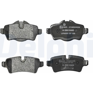 Delphi | Bremsbelagsatz, Scheibenbremse | LP2022 Delphi | Bremsbelagsatz, Scheibenbremse | LP2022