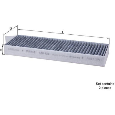 LAK 428/S Filter, Innenraumluft LAK 428/S Filter, Innenraumluft