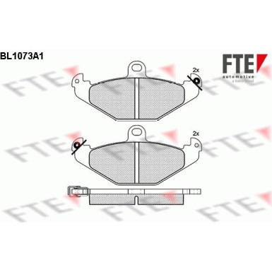 FTE | Bremsbelagsatz, Scheibenbremse | 9010024