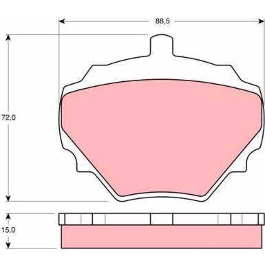GDB974 Bremsbelagsatz, Scheibenbremse