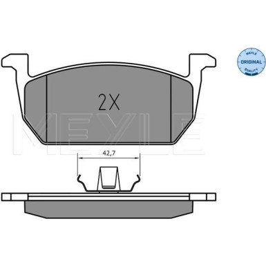Meyle Bremsbelagsatz, Scheibenbremse MEYLE-ORIGINAL: True to OE 025 226 3117