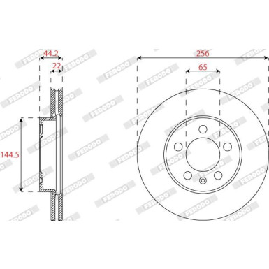Ferodo | Bremsscheibe | DDF2663C Ferodo | Bremsscheibe | DDF2663C