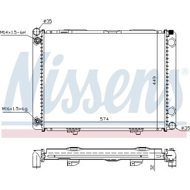 Nissens | Kühler, Motorkühlung | 62734A