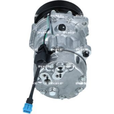 NRF EASY FIT 32064 Klimakompressor SD7V16 WITH ADAPTER, 12V, PAG 46, mit PAG-Kompressoröl, mit Dichtring