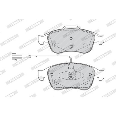 Ferodo | Bremsbelagsatz, Scheibenbremse | FDB4331
