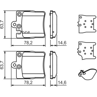 0 986 494 022 Bremsbelagsatz, Scheibenbremse