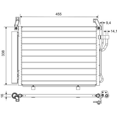 Valeo | Kondensator, Klimaanlage | 812664
