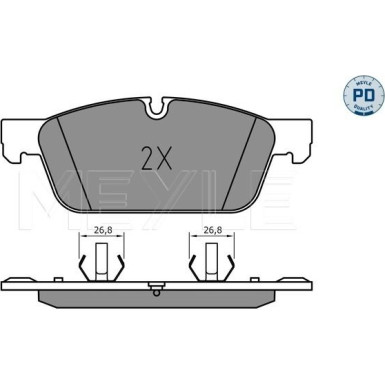 Meyle Bremsbelagsatz, Scheibenbremse MEYLE-PD: Advanced performance and design 025 255 3119/PD