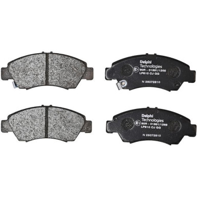 Delphi | Bremsbelagsatz, Scheibenbremse | LP810