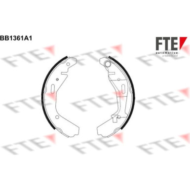 FTE | Bremsbackensatz | 9100109