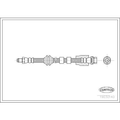 Corteco | Bremsschlauch | 19030140