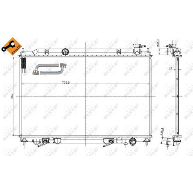 NRF | Kühler, Motorkühlung | 56089