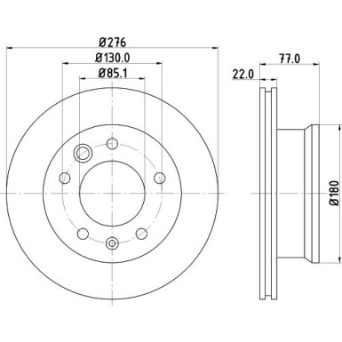 Hella | Bremsscheibe | 8DD 355 111-001