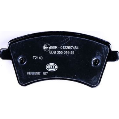 Hella | Bremsbelagsatz, Scheibenbremse | 8DB 355 016-241