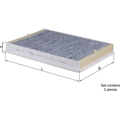 LAK 73/S Filter, Innenraumluft LAK 73/S Filter, Innenraumluft