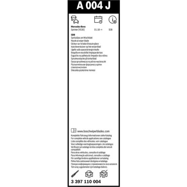 BOSCH Wischblatt Aerotwin 3 397 110 004