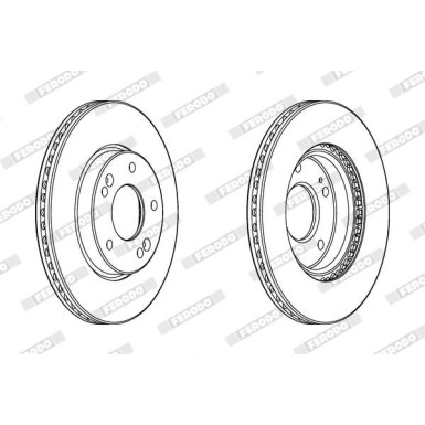 Ferodo | Bremsscheibe | DDF2187C