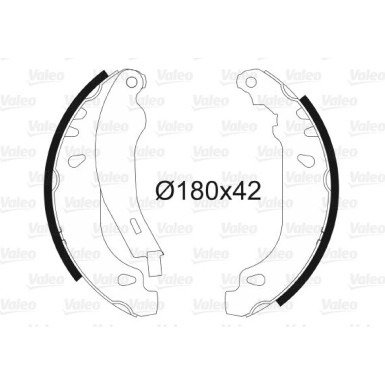 Valeo | Bremsbackensatz | 562040