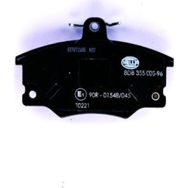 Hella | Bremsbelagsatz, Scheibenbremse | 8DB 355 005-961