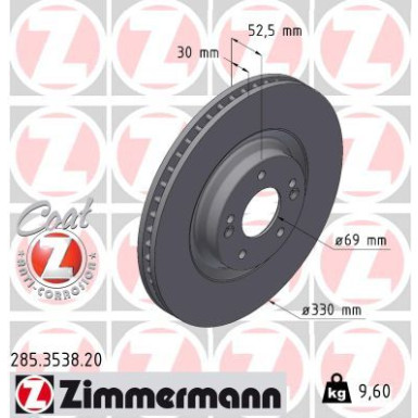285.3538.20 Bremsscheibe COAT Z