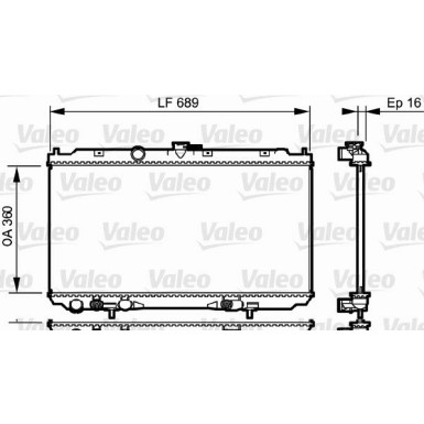Valeo | Kühler, Motorkühlung | 734706