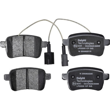 Delphi | Bremsbelagsatz, Scheibenbremse | LP2222