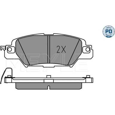 Meyle Bremsbelagsatz, Scheibenbremse MEYLE-PD: Advanced performance and design 025 223 3214/PD