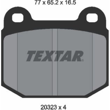 2032303 Bremsbelagsatz, Scheibenbremse