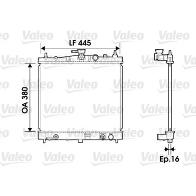 Valeo | Kühler, Motorkühlung | 734247