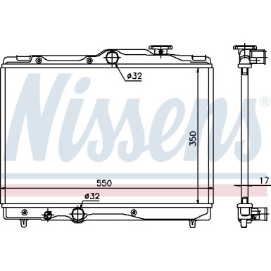 Nissens | Kühler, Motorkühlung | 64839