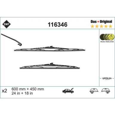 116346 Wischblatt DAS ORIGINAL SET