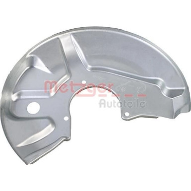 2 x METZGER Spritzblech, Bremsscheibe | 6115431