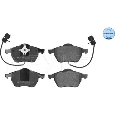 025 206 7619/W Bremsbelagsatz, Scheibenbremse MEYLE-ORIGINAL: True to OE.