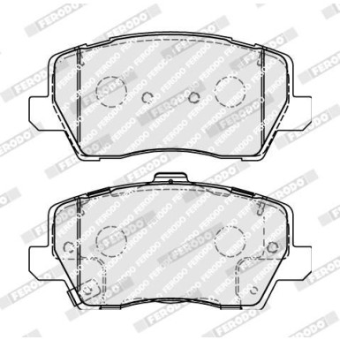 Ferodo Bremsbelagsatz, Scheibenbremse PREMIER ECO FRICTION FDB5037