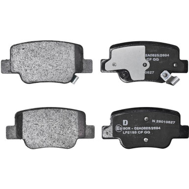 Delphi | Bremsbelagsatz, Scheibenbremse | LP2193