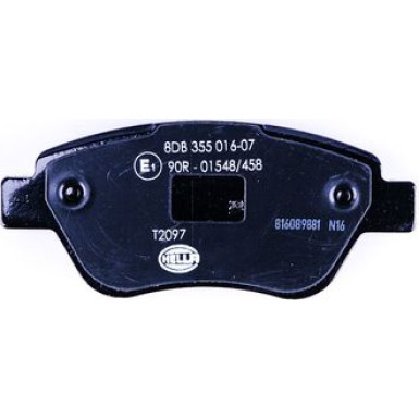 Hella | Bremsbelagsatz, Scheibenbremse | 8DB 355 016-071