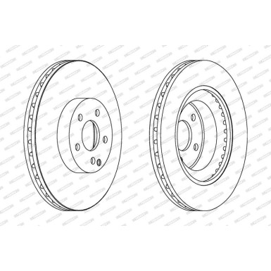 Ferodo | Bremsscheibe | DDF1595C-1