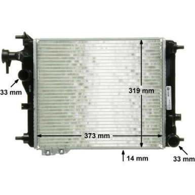 Mahle | Kühler, Motorkühlung | CR 1115 000P