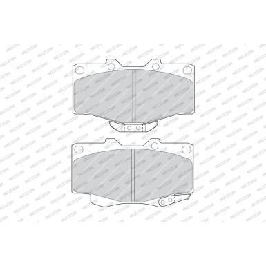 Ferodo Bremsbelagsatz, Scheibenbremse PREMIER ECO FRICTION FDB797