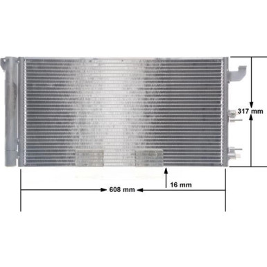 AC 710 000S Kondensator, Klimaanlage BEHR AC 710 000S Kondensator, Klimaanlage BEHR
