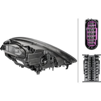 Hella 2 x HELLA Hauptscheinwerfer 1EX 012 222-411