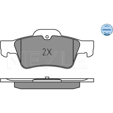 025 233 3516 Bremsbelagsatz, Scheibenbremse MEYLE-ORIGINAL: True to OE.