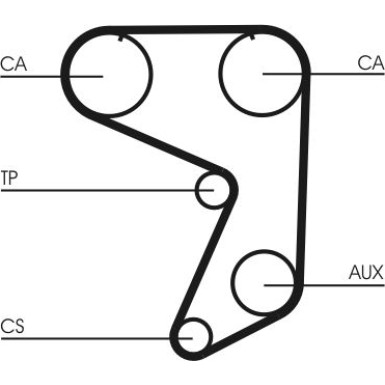 CT649 Zahnriemen CT649 Zahnriemen