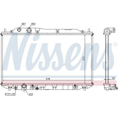 Nissens | Kühler, Motorkühlung | 68141