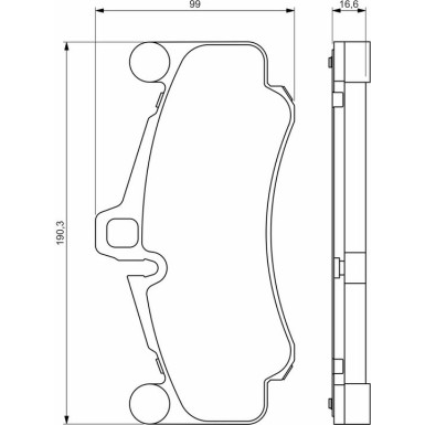 0 986 494 709 Bremsbelagsatz, Scheibenbremse