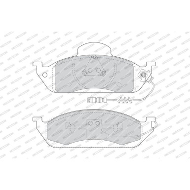 Ferodo Bremsbelagsatz, Scheibenbremse PREMIER ECO FRICTION FDB1400