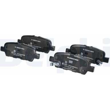 Delphi | Bremsbelagsatz, Scheibenbremse | LP3158