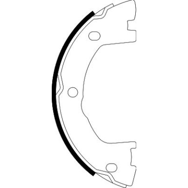 8DA 355 051-171 Bremsbackensatz, Feststellbremse